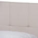 Baxton Studio Netti Beige Fabric Upholstered 2-Drawer King Size Platform Storage Bed - Netti-Beige-King