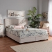 Baxton Studio Netti Beige Fabric Upholstered 2-Drawer King Size Platform Storage Bed - Netti-Beige-King