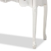 Baxton Studio Sophie Classic Traditional French Country White and Brown Finished Small 3-Drawer Wood Console Table - 132050-White-Console