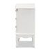 Baxton Studio Gabrielle Traditional French Country Provincial White-Finished 3-Drawer Wood End Table - ETASW-04-White-ET