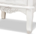 Baxton Studio Gabrielle Traditional French Country Provincial White-Finished 3-Drawer Wood End Table - ETASW-04-White-ET