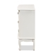 Baxton Studio Gabrielle Traditional French Country Provincial White-Finished 3-Drawer Wood Storage Cabinet - ETASW-08-White-3DW-Cabinet