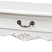 Baxton Studio Gabrielle Traditional French Country Provincial White-Finished 1-Drawer Wood Console Table - ETASW-09-White-Console