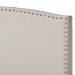 Baxton Studio Morgan Modern Transitional Beige Fabric Upholstered King Size Panel Bed - Morgan-Beige-King