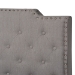 Baxton Studio Marion Modern Transitional Grey Fabric Upholstered Button Tufted King Size Panel Bed - Marion-Grey-King