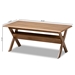 Baxton Studio Sarai Modern Transitional Walnut Brown Finished Rectangular Wood Coffee Table - SW3333-Walnut-M17-CT