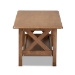 Baxton Studio Reese Traditional Transitional Walnut Brown Finished Rectangular Wood Coffee Table - SW5208-Walnut-M17-CT