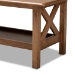 Baxton Studio Reese Traditional Transitional Walnut Brown Finished Rectangular Wood Coffee Table - SW5208-Walnut-M17-CT