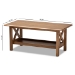 Baxton Studio Reese Traditional Transitional Walnut Brown Finished Rectangular Wood Coffee Table - SW5208-Walnut-M17-CT
