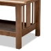 Baxton Studio Rylie Traditional Transitional Mission Style Walnut Brown Finished Rectangular Wood Coffee Table - SW135-Walnut-M17-CT