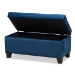 Baxton Studio Michaela Modern and Contemporary Navy Blue Velvet Fabric Upholstered Storage Ottoman - WS-20091-Navy Blue Velvet-Otto