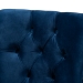 Baxton Studio Remy Modern Transitional Navy Blue Velvet Fabric Upholstered Espresso Finished 2-Piece Wood Dining Chair Set - WS-F458-Navy Blue Velvet/Espresso-DC