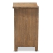 Baxton Studio Clement Rustic Transitional Medium Oak Finished 2-Drawer Wood Spindle End Table - LD19A004-Medium Oak-ET
