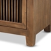 Baxton Studio Clement Rustic Transitional Medium Oak Finished 2-Drawer Wood Spindle End Table - LD19A004-Medium Oak-ET