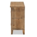 Baxton Studio Clement Rustic Transitional Medium Oak Finished 2-Door Wood Spindle Accent Storage Cabinet - LD19A005-Medium Oak-Cabinet