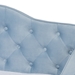 Baxton Studio Freda Traditional and Transitional Light Blue Velvet Fabric Upholstered and Button Tufted Twin Size Daybed with Trundle - Freda-Light Blue Velvet-Daybed-T/T