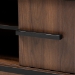 Baxton Studio Margo Mid-Century Modern Two-Tone Walnut Brown and Black Finished Wood Wine Storage Cabinet - RT676-OCC-Walnut/Black-Cabinet