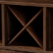 Baxton Studio Carrie Transitional Farmhouse Walnut Brown Finished Wood Wine Storage Cabinet - RT677-OCC-Walnut-Cabinet