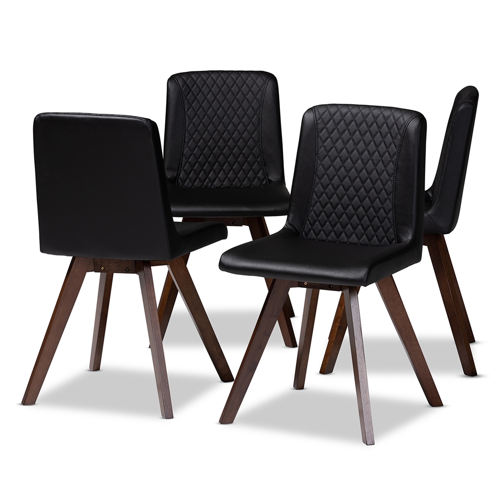 Whole Dining Chairs, Modern Dining Chairs Set Of 4 Black