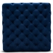 Baxton Studio Verene Glam and Luxe Royal Blue Velvet Fabric Upholstered Gold Finished Square Cocktail Ottoman - TSF-6690-Royal Blue/Gold-Otto