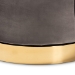 Baxton Studio Saffi Glam and Luxe Grey Velvet Fabric Upholstered Gold Finished Swivel Accent Chair - TSF-6653-Grey/Gold-CC