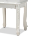 Baxton Studio Sophia Classic and Traditional French White Finished Wood 2-Drawer End Table - HL7A-A110-2 DW ET