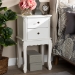 Baxton Studio Sophia Classic and Traditional French White Finished Wood 2-Drawer End Table - HL7A-A110-2 DW ET