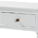 Baxton Studio Calvin Classic and Traditional French Farmhouse White Finished Wood 3-Drawer Entryway Console Table - WERPL-02-White-Console