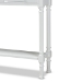 Baxton Studio Calvin Classic and Traditional French Farmhouse White Finished Wood 3-Drawer Entryway Console Table - WERPL-02-White-Console