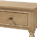 Baxton Studio Calvin Classic and Traditional French Farmhouse Oak Brown Finished Wood 3-Drawer Entryway Console Table - WERPL-01-Brown-Console