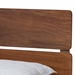 Baxton Studio Anthony Modern and Contemporary Walnut Brown Finished Wood Full Size Panel Bed - MG0024-Walnut-Full