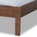 Baxton Studio Anthony Modern and Contemporary Walnut Brown Finished Wood Full Size Panel Bed - MG0024-Walnut-Full