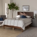 Baxton Studio Anthony Modern and Contemporary Walnut Brown Finished Wood King Size Panel Bed - MG0024-Walnut-King