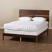 Baxton Studio Anthony Modern and Contemporary Walnut Brown Finished Wood King Size Panel Bed - MG0024-Walnut-King