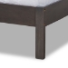 Baxton Studio Anthony Modern and Contemporary Dark Grey Oak Finished Wood Queen Size Panel Bed - MG0024-Green Gray-Queen