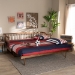 Baxton Studio Muriel Modern and Transitional Walnut Brown Finished Wood Expandable Twin Size to King Size Spindle Daybed - MG0037-Walnut-Daybed