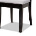 Baxton Studio Lore Modern and Contemporary Grey Fabric Upholstered and Dark Brown Finished Wood 7-Piece Dining Set - Lore-Grey/Dark Brown-7PC Dining Set