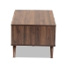 Baxton Studio Naoki Modern and Contemporary Two-Tone Grey and Walnut Finished Wood 1-Drawer Coffee Table - LV15CFT15140-Columbia/Dark Grey-CT