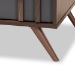 Baxton Studio Naoki Modern and Contemporary Two-Tone Grey and Walnut Finished Wood 1-Drawer Coffee Table - LV15CFT15140-Columbia/Dark Grey-CT