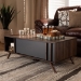 Baxton Studio Naoki Modern and Contemporary Two-Tone Grey and Walnut Finished Wood 1-Drawer Coffee Table - LV15CFT15140-Columbia/Dark Grey-CT