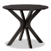 Baxton Studio Julia Modern and Contemporary Grey Fabric Upholstered and Dark Brown Finished Wood 5-Piece Dining Set - Julia-Grey/Dark Brown-5PC Dining Set