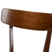 Baxton Studio Iora Mid-Century Modern Transitional Light Beige Fabric Upholstered and Walnut Brown Finished Wood 4-Piece Dining Chair Set - Iora-Latte/Walnut-DC