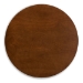 Baxton Studio Eiko Mid-Century Modern Transitional Light Beige Fabric Upholstered and Walnut Brown Finished Wood 5-Piece Dining Set - Delvin/Hexa-Latte/Walnut-5PC Dining Set