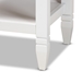 Baxton Studio Naomi Classic and Transitional White Finished Wood 1-Drawer Bedroom Nightstand - MG0038-White-NS