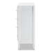 Baxton Studio Naomi Classic and Transitional White Finished Wood 4-Drawer Bedroom Chest - MG0038-White-4DW-Chest