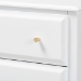 Baxton Studio Naomi Classic and Transitional White Finished Wood 4-Drawer Bedroom Chest - MG0038-White-4DW-Chest