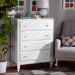 Baxton Studio Naomi Classic and Transitional White Finished Wood 4-Drawer Bedroom Chest - MG0038-White-4DW-Chest