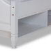 Baxton Studio Elise Classic and Traditional Transitional White Finished Wood Full Size Storage Platform Bed - MG0038-White-Full