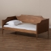 Baxton Studio Alya Classic Traditional Farmhouse Walnut Brown Finished Wood Twin Size Daybed - MG0016-1-Walnut-Daybed