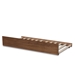 Baxton Studio Midori Modern and Contemporary Transitional Walnut Brown Finished Wood Twin Size Trundle Bed - MG0046-1-Walnut-Trundle
